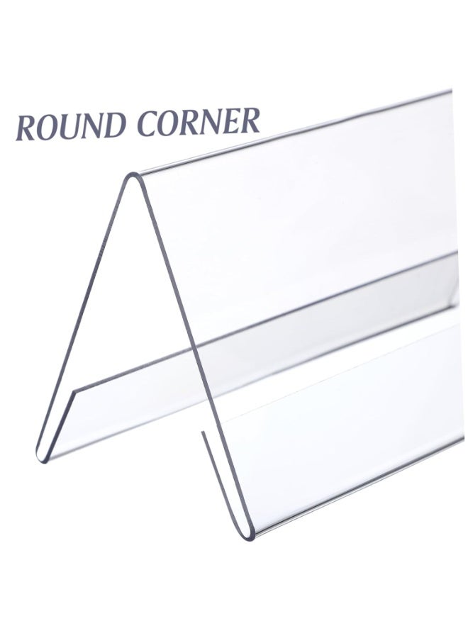 PTTIMFFM 6pcs Acrylic Desk Name Plate Holders, Double-Sided V-Shaped Sign Stands for Office, Meetings, Events & Table Displays - Image 2